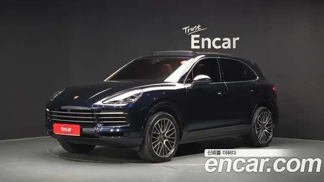 PORSCHE CAYENNE 2019 — 75 912 км, синий, Корея — под ключ — фото 1