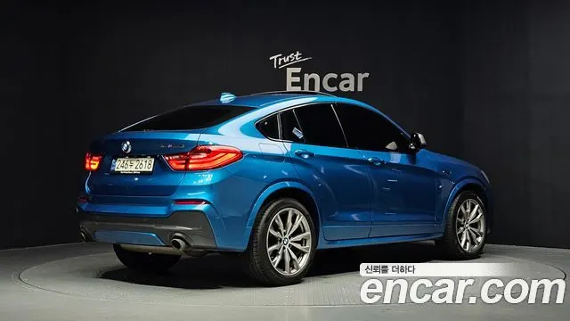 BMW X4 2016 — 104 586 км, голубой, Корея — под ключ — фото 2