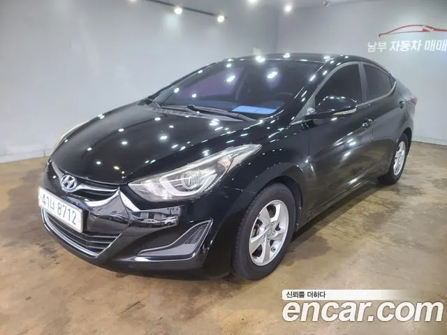 HYUNDAI AVANTE 2016 — 158 612 км, чёрный, Корея — под ключ — фото 1