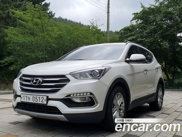 HYUNDAI SANTA FE 2016 — 165 211 км, белый, Корея — под ключ — фото 1