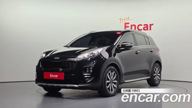 KIA SPORTAGE 2017 — 172 800 км, чёрный, Корея — под ключ — фото 1