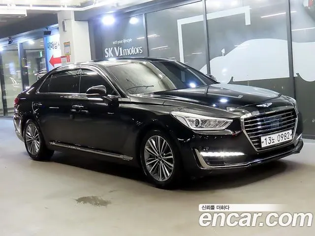 GENESIS EQ900 2016 — 189 864 км, чёрный, Корея — под ключ — фото 11