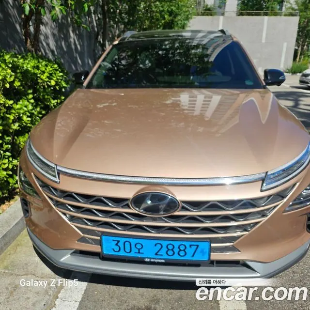 HYUNDAI NEXO 2022 — 77 300 км, золотистый, Корея — под ключ — фото 3