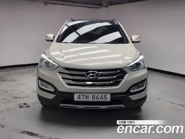 HYUNDAI SANTA FE 2014 — 107 520 км, белый-перламутр, Корея — под ключ — фото 3