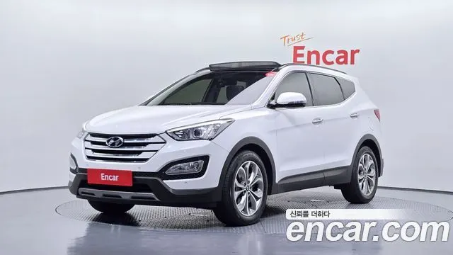 HYUNDAI SANTA FE 2015 — 104 984 км, белый, Корея — под ключ — фото 1