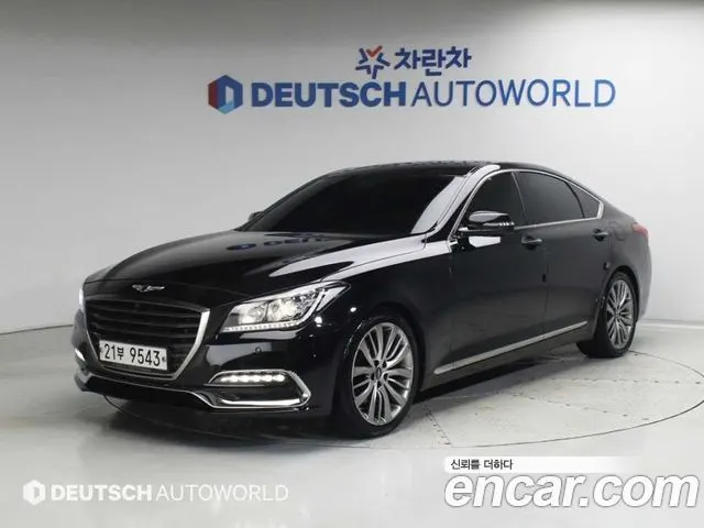 GENESIS G80 2017 — 80 204 км, чёрный, Корея — под ключ — фото 12