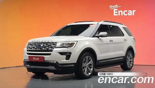 FORD EXPLORER 2018 — 125 001 км, белый, Корея — под ключ — фото 2