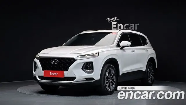HYUNDAI SANTA FE 2019 — 108 464 км, белый, Корея — под ключ — фото 1