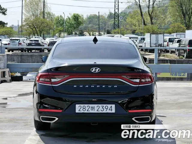 HYUNDAI GRANDEUR HYBRID 2019 — 151 800 км, чёрный, Корея — под ключ — фото 4