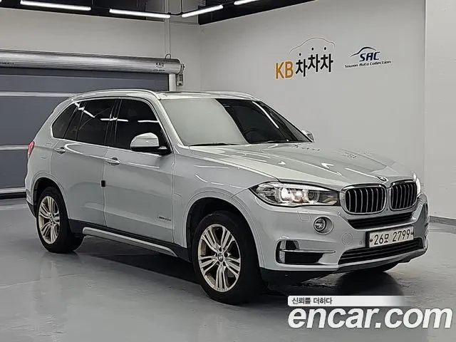 BMW X5 2015 — 195 175 км, серебристый, Корея — под ключ — фото 4