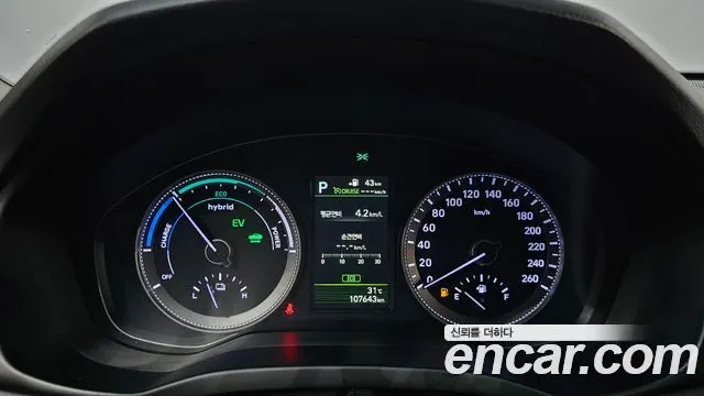 HYUNDAI GRANDEUR HYBRID 2019 — 107 643 км, чёрный, Корея — под ключ — фото 8