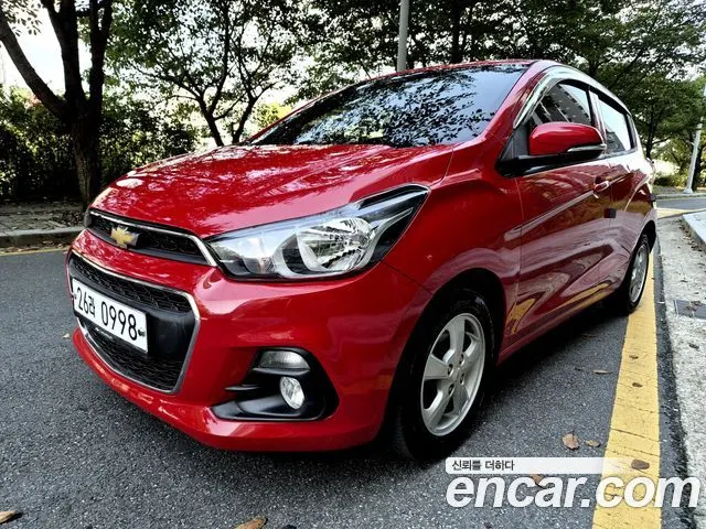 CHEVROLET SPARK 2016 — 94 545 км, красный, Корея — под ключ — фото 1