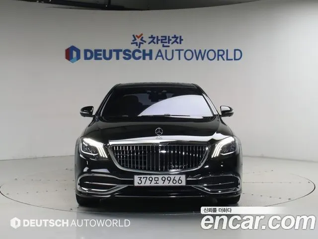 MERCEDES-BENZ S-CLASS W222 2015 — 95 850 км, чёрный, Корея — под ключ — фото 3