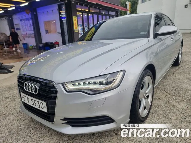 AUDI A6 2014 — 78 000 км, серебристый, Корея — под ключ — фото 1