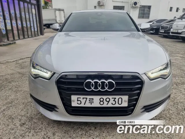 AUDI A6 2014 — 78 000 км, серебристый, Корея — под ключ — фото 2