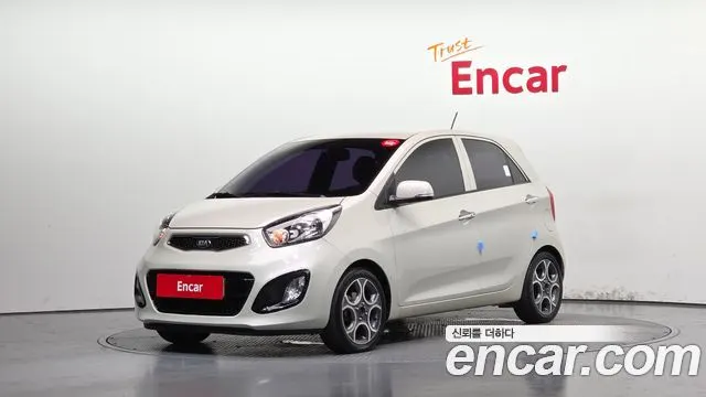 KIA MORNING 2015 — 85 486 км, белый-перламутр, Корея — под ключ — фото 1