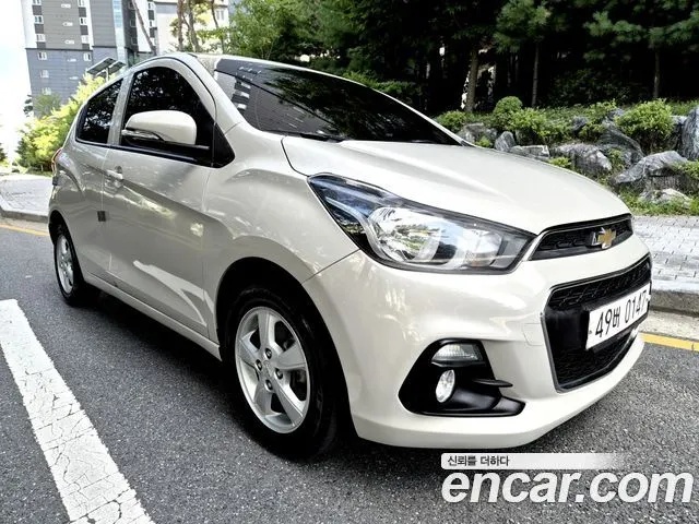CHEVROLET SPARK 2017 — 100 610 км, белый-перламутр, Корея — под ключ — фото 3