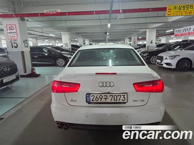 AUDI A6 2015 — 293 000 км, белый, Корея — под ключ — фото 4