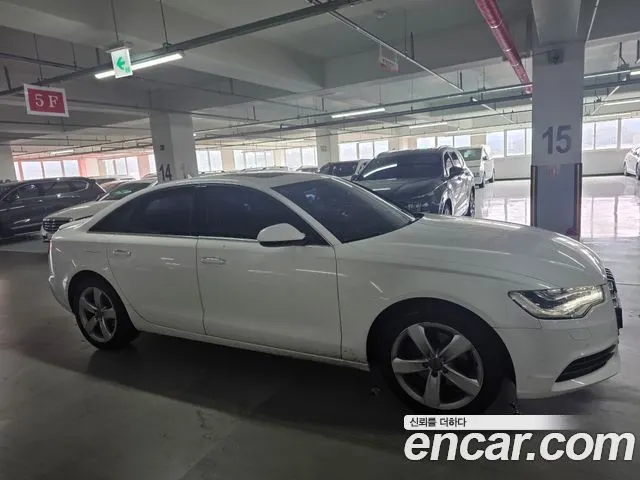 AUDI A6 2015 — 293 000 км, белый, Корея — под ключ — фото 6