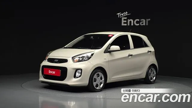 KIA MORNING 2016 — 97 150 км, белый-перламутр, Корея — под ключ — фото 1