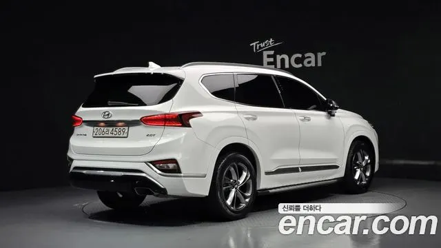 HYUNDAI SANTA FE 2019 — 101 924 км, белый, Корея — под ключ — фото 2