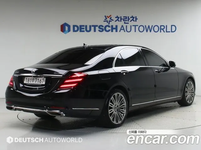 MERCEDES-BENZ S-CLASS W222 2019 — 77 377 км, чёрный, Корея — под ключ — фото 2