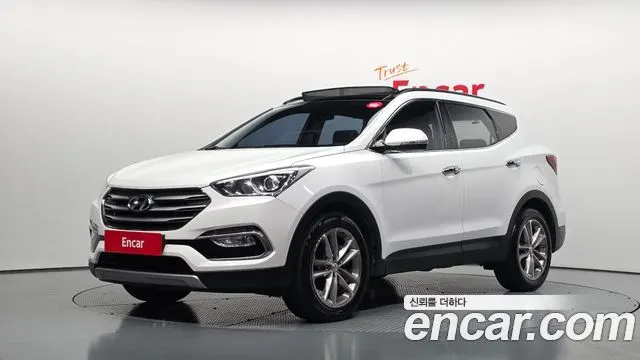 HYUNDAI SANTA FE 2016 — 158 968 км, белый, Корея — под ключ — фото 1