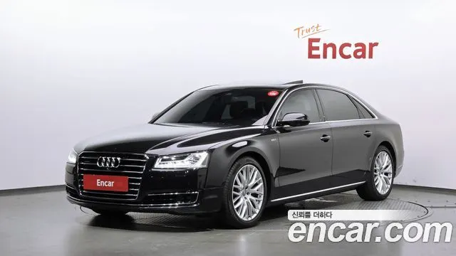 AUDI A8 2015 — 211 762 км, чёрный, Корея — под ключ — фото 1