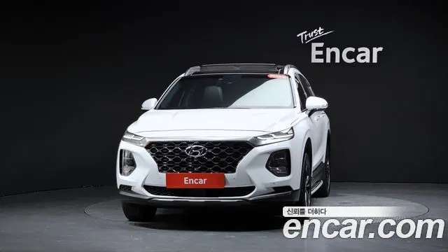 HYUNDAI SANTA FE 2019 — 127 709 км, белый, Корея — под ключ — фото 3