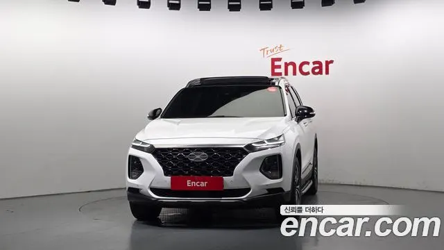 HYUNDAI SANTA FE 2019 — 87 001 км, белый, Корея — под ключ — фото 3