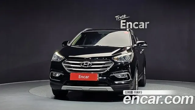 HYUNDAI SANTA FE 2017 — 180 592 км, чёрный, Корея — под ключ — фото 3