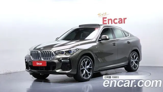 BMW X6 2021 — 159 285 км, светло-золотистый, Корея — под ключ — фото 1