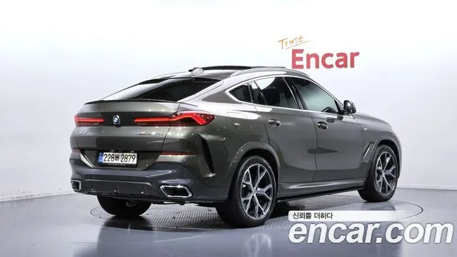 BMW X6 2021 — 159 285 км, светло-золотистый, Корея — под ключ — фото 2