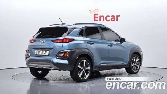 HYUNDAI KONA 2018 — 61 821 км, голубой, Корея — под ключ — фото 2