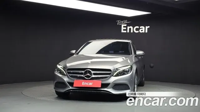 MERCEDES-BENZ C-CLASS W205 2016 — 121 712 км, серебристо-серый, Корея — под ключ — фото 3