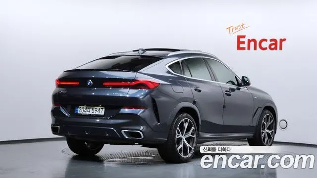 BMW X6 2022 — 42 741 км, светло-серебристый, Корея — под ключ — фото 2