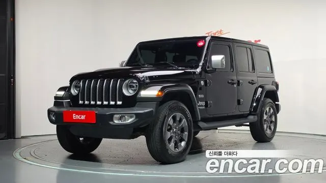 JEEP WRANGLER 2019 — 64 168 км, чёрный, Корея — под ключ — фото 1