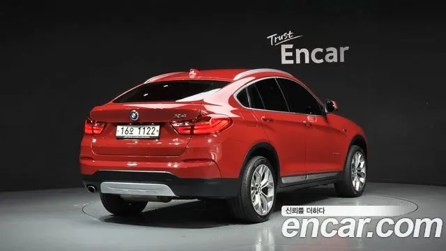 BMW X4 2015 — 137 827 км, красный, Корея — под ключ — фото 2
