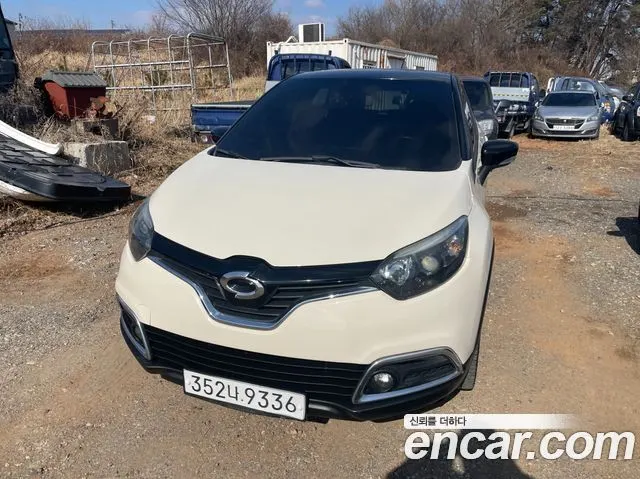 RENAULT KOREA QM3 2015 — 126 774 км, белый-перламутр, Корея — под ключ — фото 1