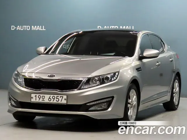 KIA K5 2013 — 232 408 км, светло-золотистый, Корея — под ключ — фото 1