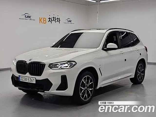 BMW X3 2022 — 85 736 км, белый, Корея — под ключ — фото 1