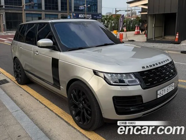 LAND ROVER RANGE ROVER 2017 — 164 000 км, светло-золотистый, Корея — под ключ — фото 12