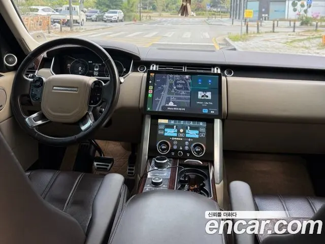 LAND ROVER RANGE ROVER 2017 — 164 000 км, светло-золотистый, Корея — под ключ — фото 9