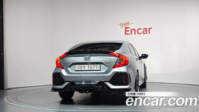 HONDA CIVIC 2017 — 214 079 км, серебристо-серый, Корея — под ключ — фото 4