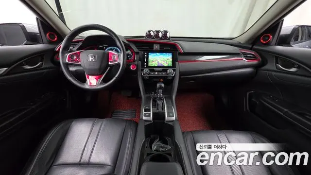 HONDA CIVIC 2017 — 214 079 км, серебристо-серый, Корея — под ключ — фото 7
