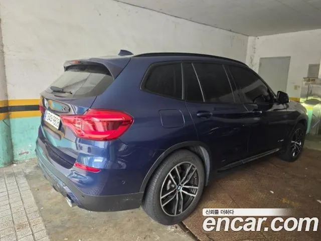 BMW X3 2018 — 53 562 км, синий, Корея — под ключ — фото 3