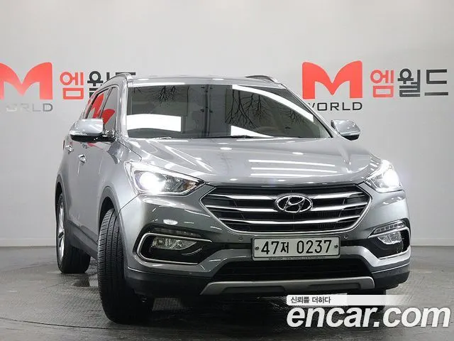 HYUNDAI SANTA FE 2016 — 113 799 км, серый, Корея — под ключ — фото 2