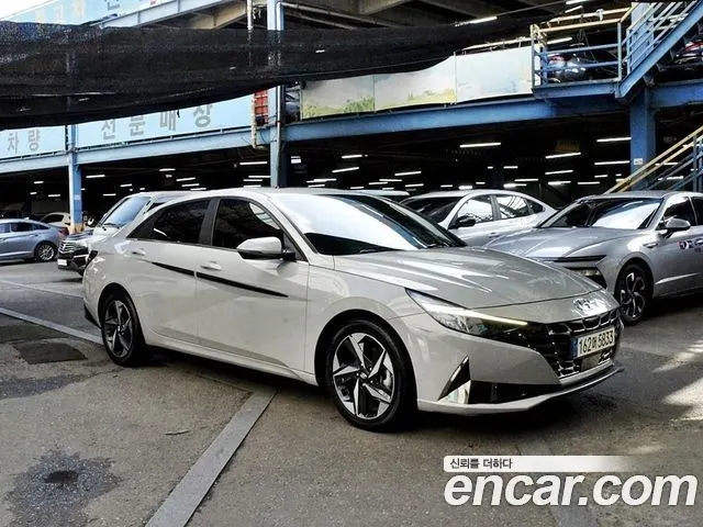 HYUNDAI AVANTE HYBRID 2021 — 106 974 км, серебристо-серый, Корея — под ключ — фото 2