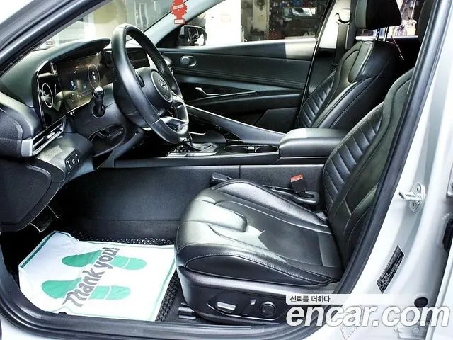 HYUNDAI AVANTE HYBRID 2021 — 106 974 км, серебристо-серый, Корея — под ключ — фото 5