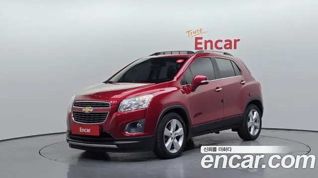CHEVROLET TRAX 2014 — 164 020 км, красный, Корея — под ключ — фото 1
